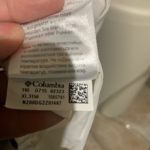 Columbia Women’s White Jacket, XL, White, EUC - Picture 6 of 6